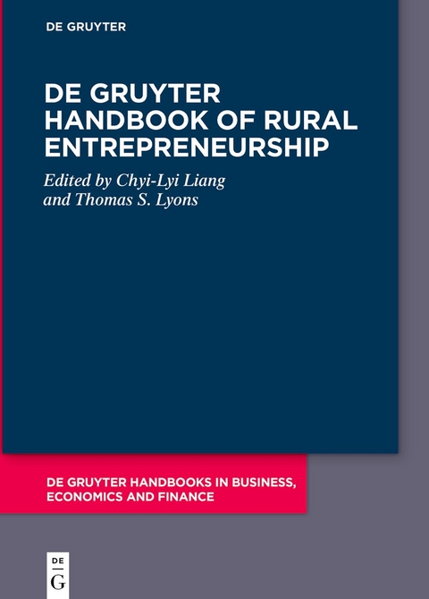 De Gruyter Handbook of Rural Entrepreneurship - 