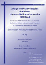 Analyse der St&ouml;rfestigkeit drahtloser Kommunikationsstrecken im ISM-Band - Henrik Brech