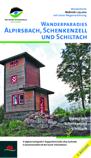 Wanderkarte Alpirsbach, Schenkenzell und Schiltach