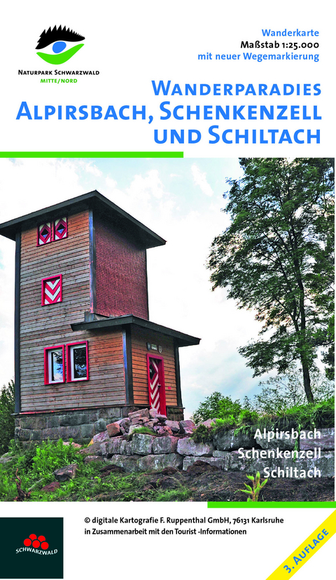 Wanderkarte Alpirsbach, Schenkenzell und Schiltach