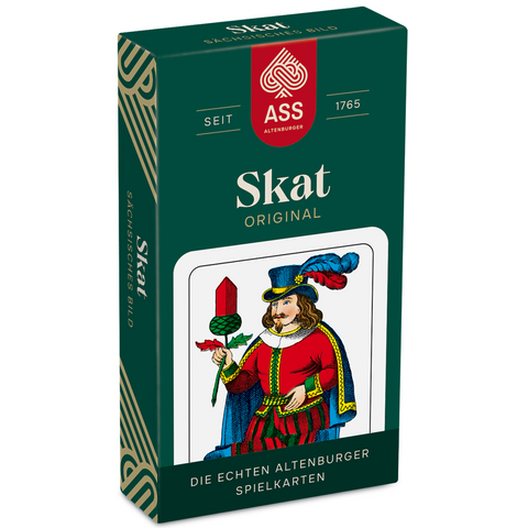 ASS Skat, s&auml;chsisches Bild in Faltschachtel (FSC zertifiziert) -  ASS - Spielkartenfabrik Altenburg GmbH