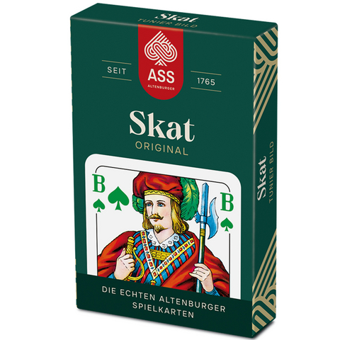 ASS - Skat, Turnierbild, 4 Farben-Blatt in Faltschachtel (FSC zertifiziert) -  ASS - Spielkartenfabrik Altenburg GmbH