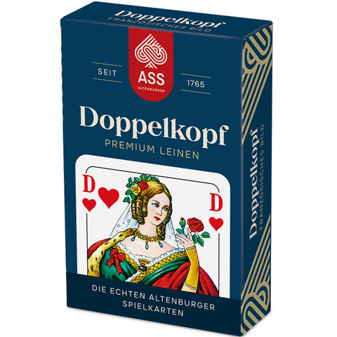 ASS Doppelkopf Leinen, französisches Bild in Faltschachtel (FSC zertifiziert) -  ASS - Spielkartenfabrik Altenburg GmbH