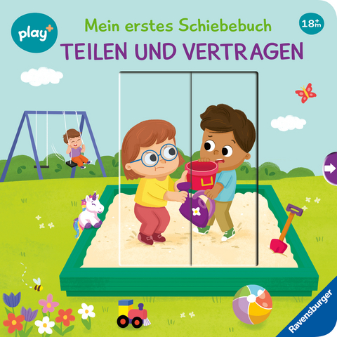 Play+ Mein erstes Schiebebuch Teilen und vertragen - ab 18 Monate - Maria H&ouml;ck