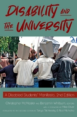 Disability and the University - McMaster, Christopher; Whitburn, Benjamin