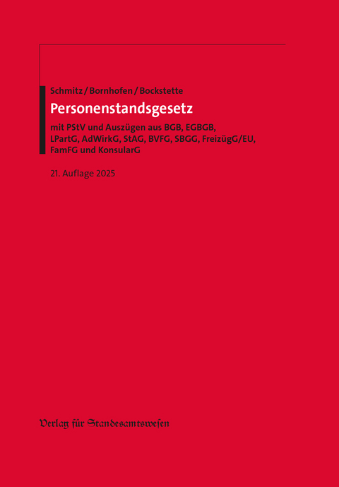 Personenstandsgesetz - 