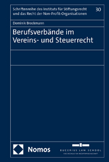 Berufsverb&auml;nde im Vereins- und Steuerrecht - Dominik Brockmann