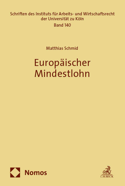 Europäischer Mindestlohn - Matthias Schmid