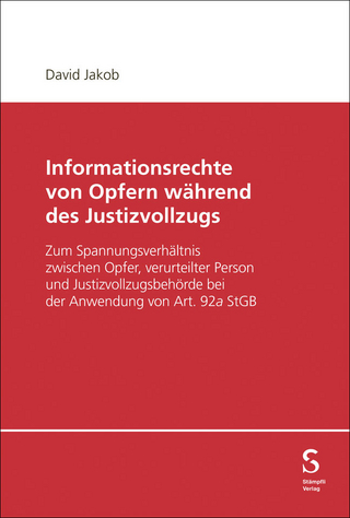 Informationsrechte von Opfern während des Justizvollzugs