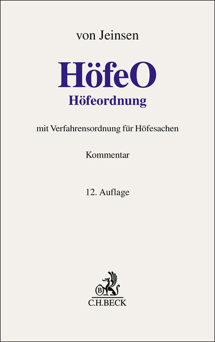 H&ouml;feordnung. H&ouml;feO - 