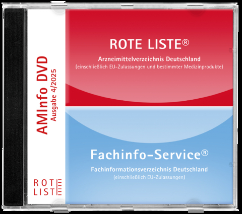 ROTE LISTE&reg; 4/2025 AMInfo-DVD - ROTE LISTE&reg;/FachInfo - Abo (4 Ausgaben pro Jahr)