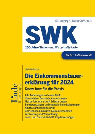 Die Steuererklärungen für 2024 | Band 1