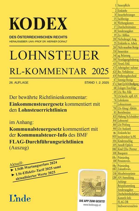 KODEX Lohnsteuer Richtlinien-Kommentar 2025 - Michael Seebacher