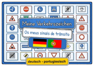 Meine Verkehrszeichen deutsch - portugiesisch