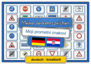 Meine Verkehrszeichen deutsch - kroatisch