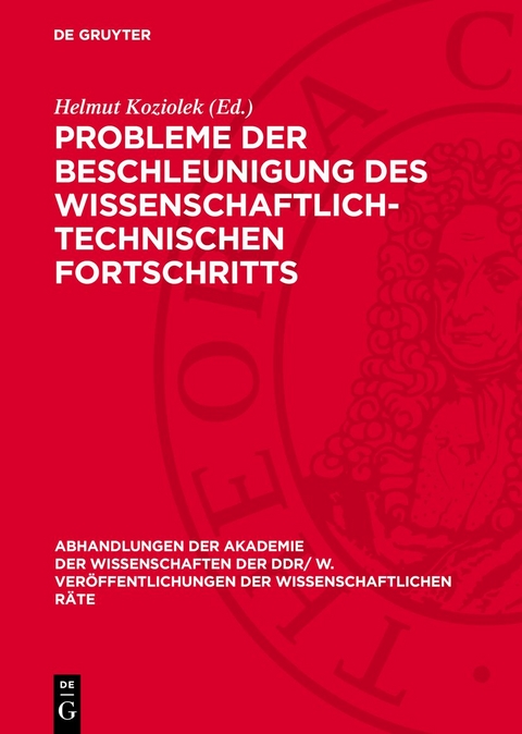 Probleme der Beschleunigung des wissenschaftlich-technischen Fortschritts - 