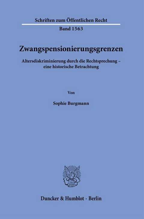 Zwangspensionierungsgrenzen - Sophie Burgmann