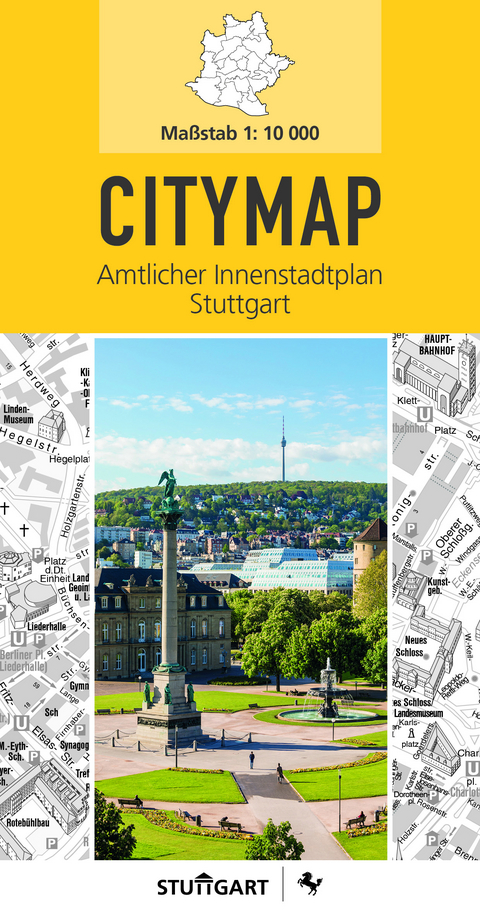 Amtlicher Innenstadt Plan Stuttgart Citymap