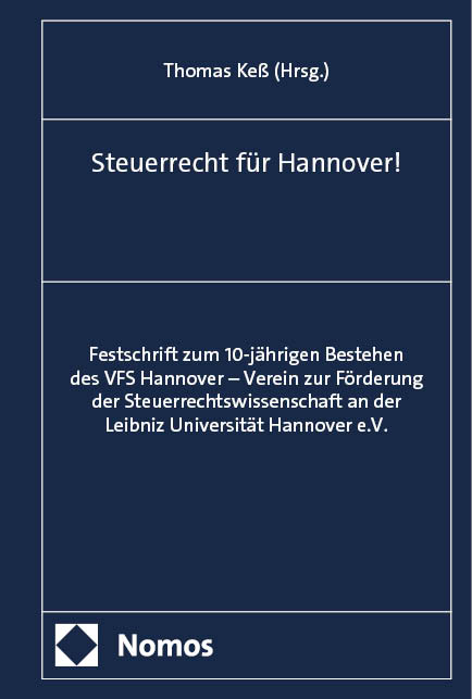 Steuerrecht f&uuml;r Hannover! - 