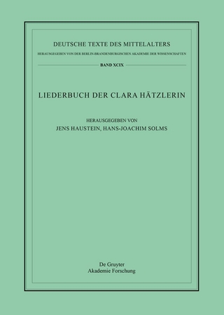 Das Liederbuch der Clara Hätzlerin