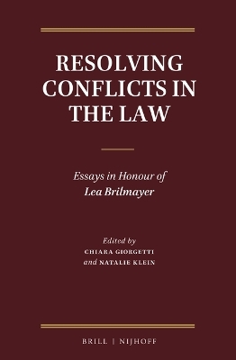 Resolving Conflicts in the Law - 
