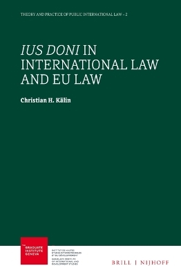Ius Doni in International Law and EU Law - Christian H. Kälin