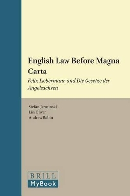 English Law Before Magna Carta
