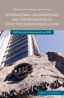 International Organizations and the Promotion of Effective Dispute Resolution - 
