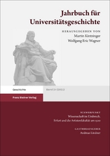 Jahrbuch f&uuml;r Universit&auml;tsgeschichte 24 (2021) - 