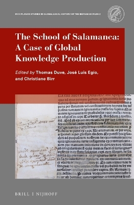 The School of Salamanca: A Case of Global Knowledge Production - 