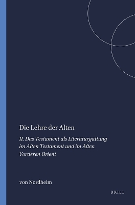Die Lehre der Alten - von Nordheim