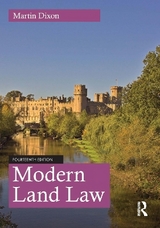 Modern Land Law - Dixon, Martin