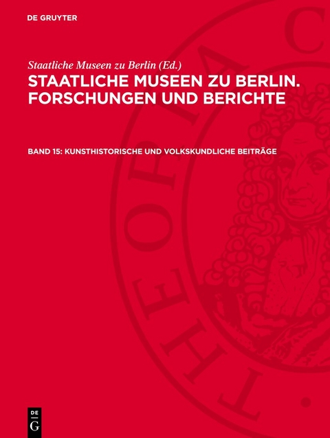 Kunsthistorische und volkskundliche Beitr&auml;ge