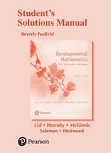 Student Solutions Manual for Developmental Mathematics - Lial, Margaret; Hornsby, John; McGinnis, Terry; Salzman, Stanley; Hestwood, Diana
