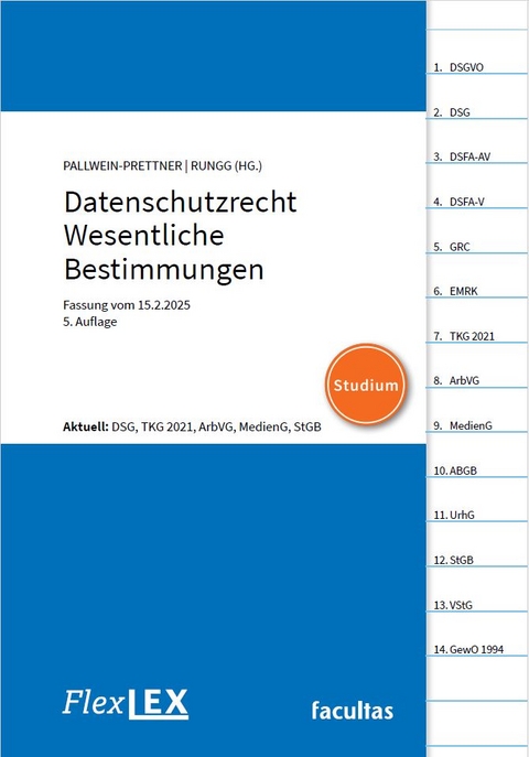 FlexLex Datenschutzrecht - Wesentliche Bestimmungen | Studium - 
