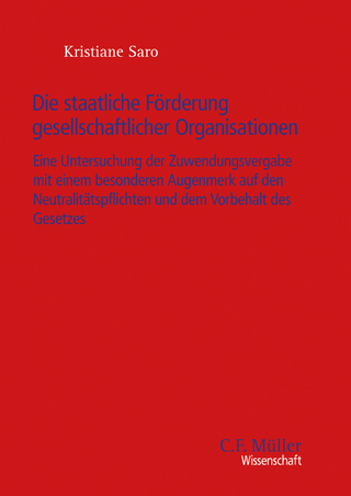 Die staatliche Förderung gesellschaftlicher Organisationen