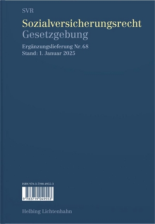 Sozialversicherungsrecht - Gesetzgebung EL 68