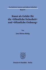 Kunst als Gefahr f&uuml;r die "&ouml;ffentliche Sicherheit" und "&ouml;ffentliche Ordnung" - Jana Helena R&ouml;ttig