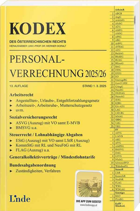 KODEX Personalverrechnung 2025/26 - Michael Seebacher