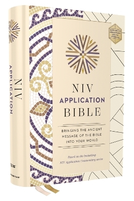NIV Application Bible, Hardcover, Multi-Cream, Red Letter, Comfort Print -  Zondervan