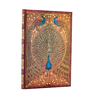 Hafiz&rsquo;s Peacocks (Sangorski & Sutcliffe) Mini Unlined Hardcover Journal (Elastic Band Closure) -  Paperblanks