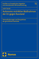 Autonome restriktive Maßnahmen der EU gegen Russland - Justin Samek