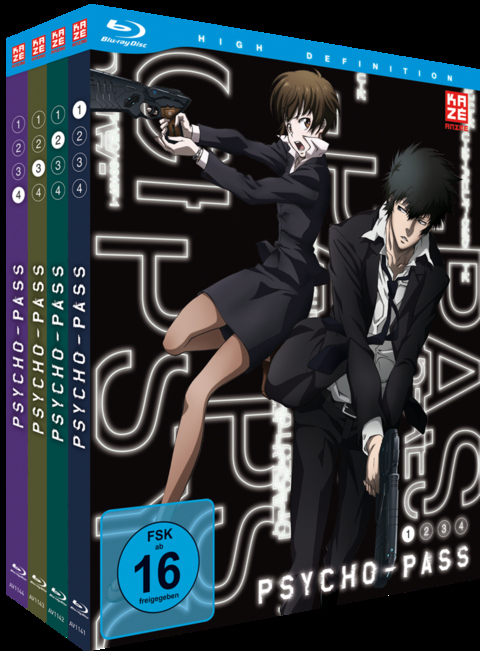 Psycho-Pass - Staffel 1 - Gesamtausgabe - Bundle - Vol.1-4 - [Blu-ray]