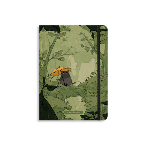 matabooks &ndash; Nachhaltiges A5 Notizbuch/Tagebuch/Bullet Journal/Schreibheft/Notebook aus S&uuml;&szlig;graspapier &ndash; Nari Farbe: Forest Green (liniert)