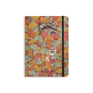 matabooks – Nachhaltiges A5 Notizbuch/Tagebuch/Bullet Journal/Schreibheft/Notebook aus Süßgraspapier – Nari Farbe: Muted Red (punktiert)