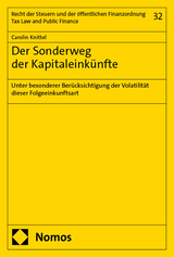 Der Sonderweg der Kapitaleink&uuml;nfte - Carolin Knittel
