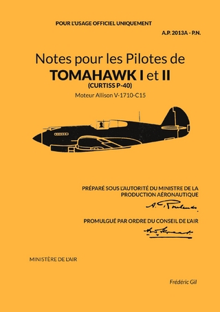 Notes pour les Pilotes de TOMAHAWK I et II