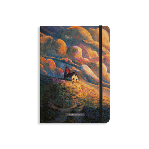 matabooks &ndash; Nachhaltiges A5 Notizbuch/Tagebuch/Bullet Journal/Schreibheft/Notebook aus S&uuml;&szlig;graspapier &ndash; Nari Farbe: Dusk Purple (liniert)