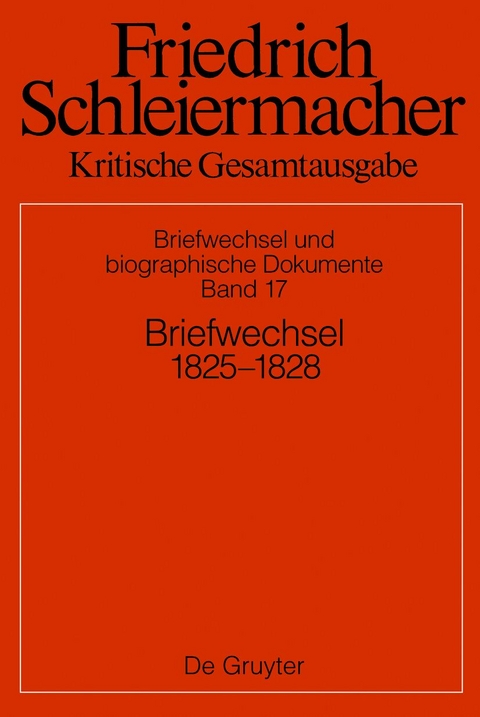 Briefwechsel 1825–1828 - 