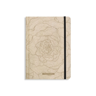 matabooks – Nachhaltiges A5 Notizbuch/Tagebuch/Bullet Journal/Schreibheft/Notebook aus Süßgraspapier – Nari Farbe: Rose Gold (liniert)